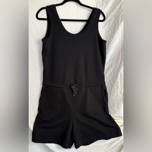 Old Navy Wonens Black Romper with drawstring waist